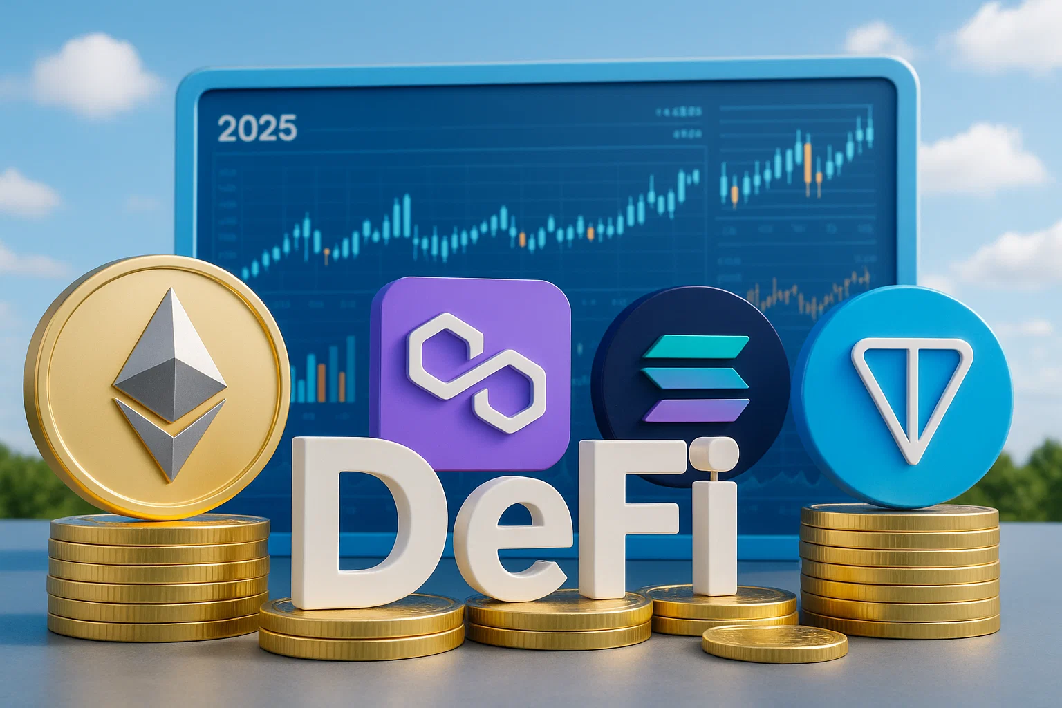 Тренды DeFi в 2025 году: как меняются экосистемы Ethereum, Polygon, Solana и TON